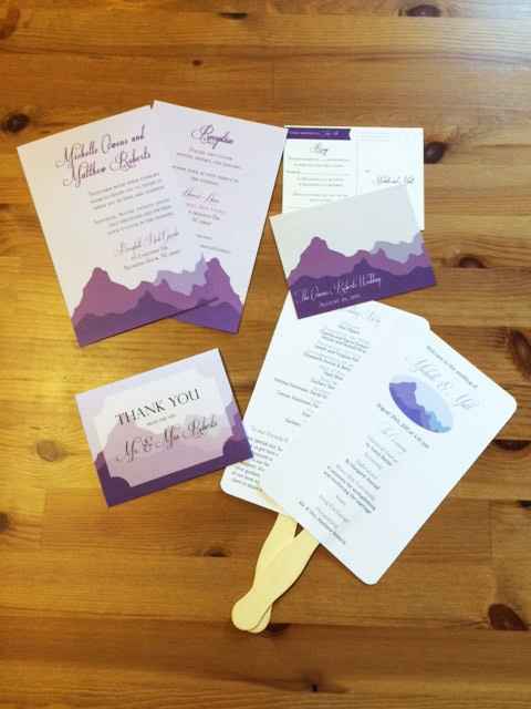 Did you design and print your own invitations?