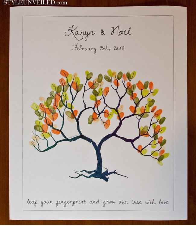 Fingerprint Tree DIY! You can make one.. I did!