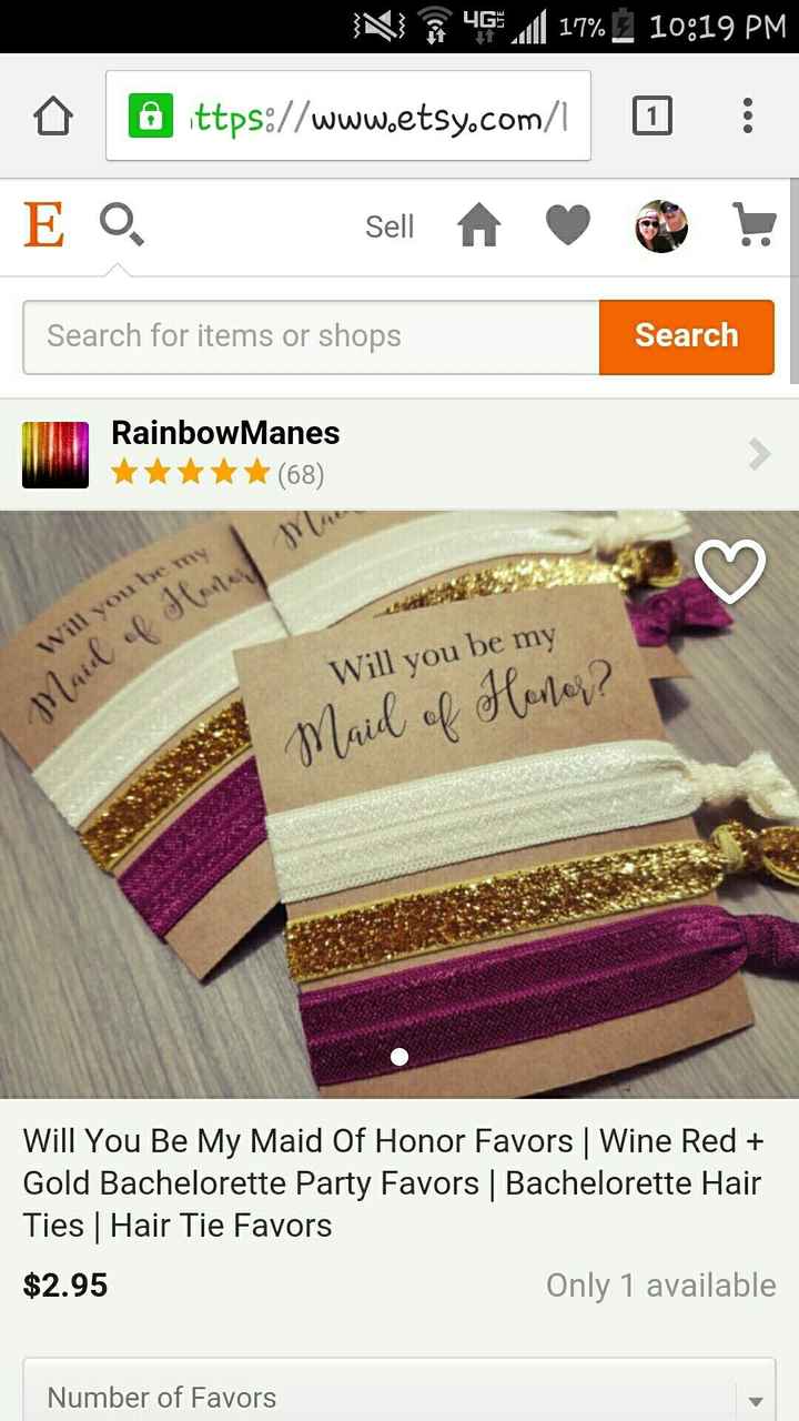 Bridesmaids proposals