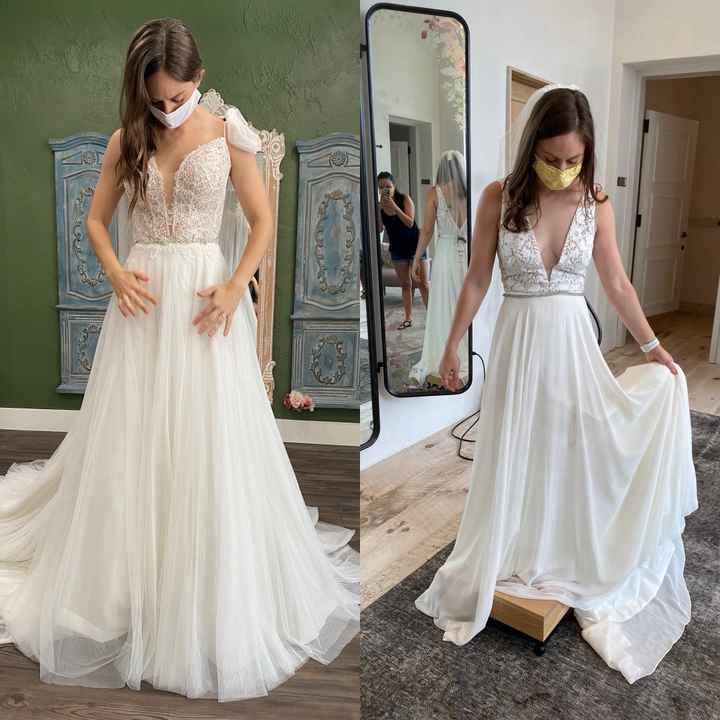 Stuck between two dresses! - 1