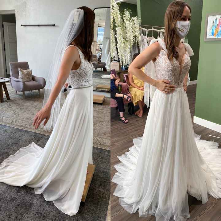 Stuck between two dresses! - 5