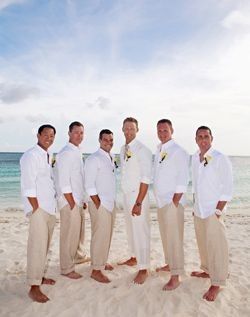 Groom's Attire for Beach Wedding - Help!