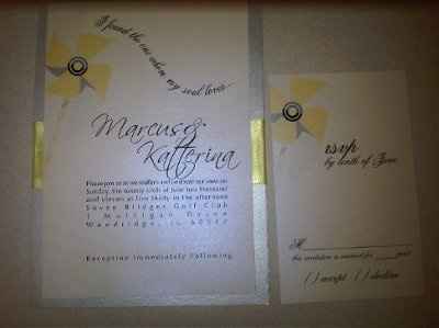 Finally got my invitation proof....