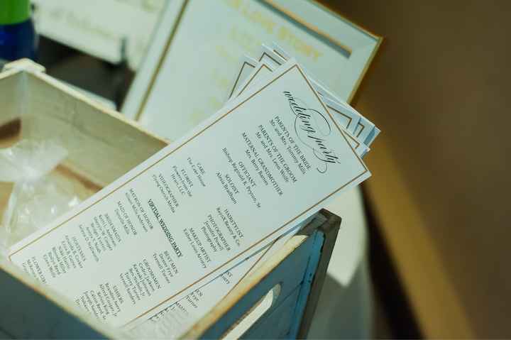 Wedding programs - 1