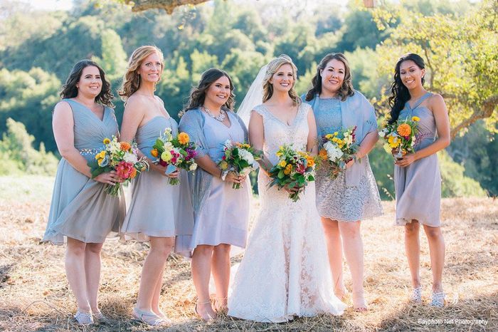 Mismatched BM dresses