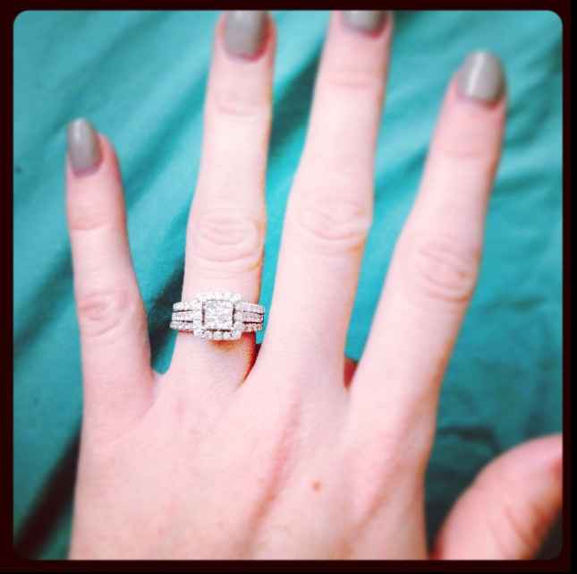 show me your wedding band e-ring combos! :D