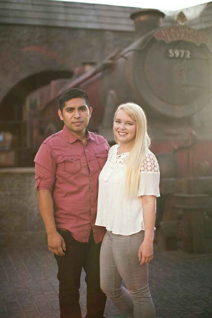 Harry Potter engagement photo