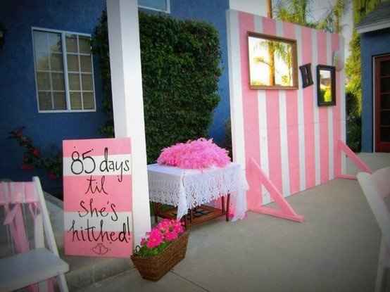 Welcome sign for friend's bridal shower
