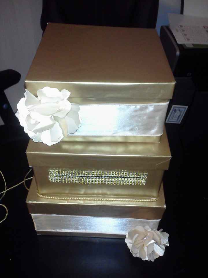 DIY - Just finished my wedding card box and I'm in love with it!
