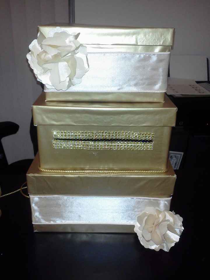 DIY - Just finished my wedding card box and I'm in love with it!