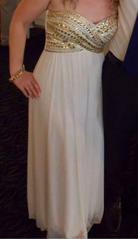 White cocktail dress