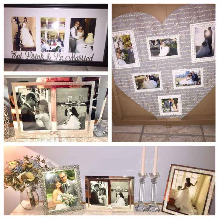 Loving seeing my wedding photos framed
