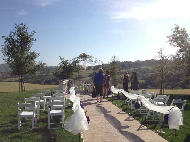 I'm completely overreacting- changes to our ceremony site