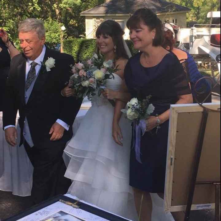 2 people walking you down the aisle