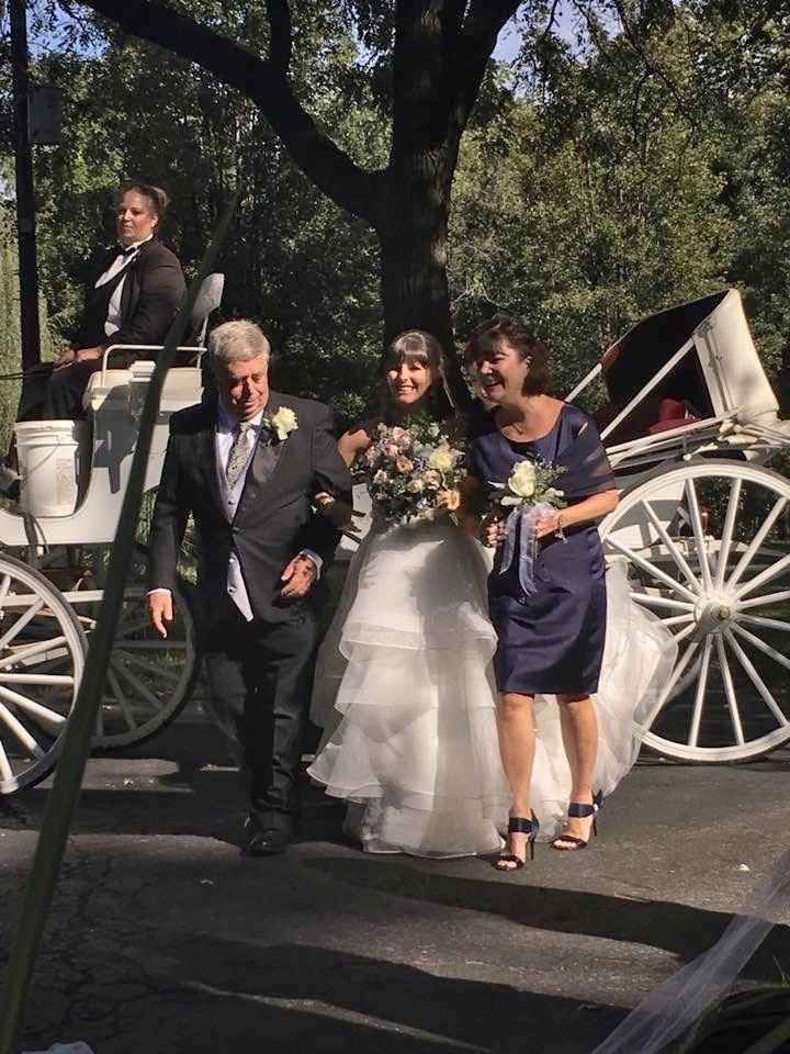 Having your mother walk you down the aisle