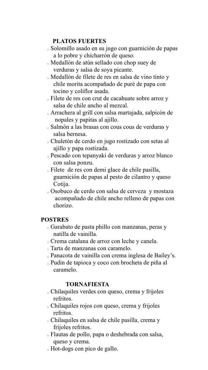 Menu Help!! - is fish on the menu weird?