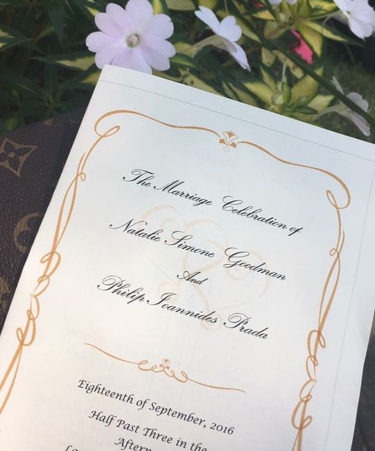 Wedding programs?