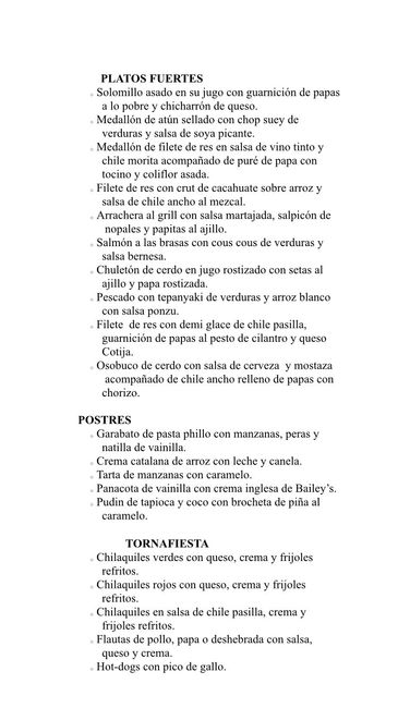 Menu Help!! - is fish on the menu weird?