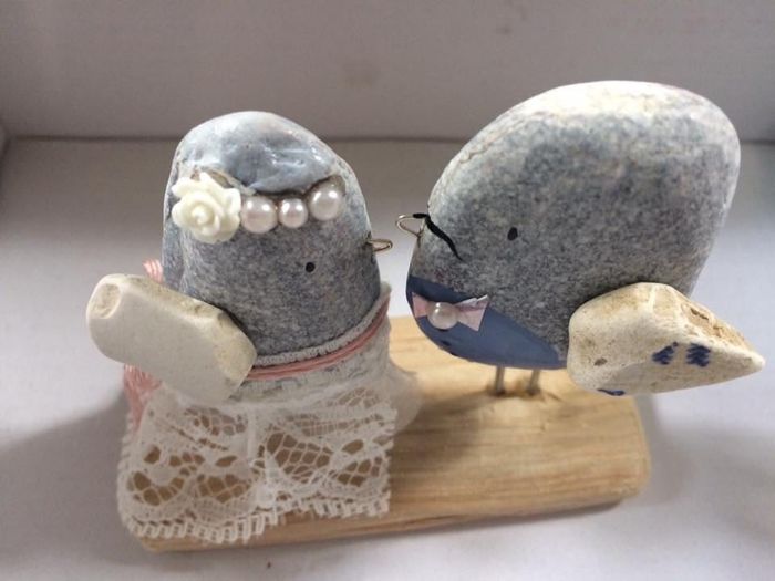 Cornish Pebble Cake Topper