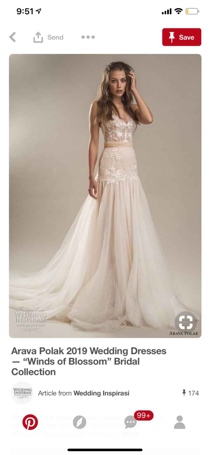 Dropped waist wedding dress on short brides?? - 1