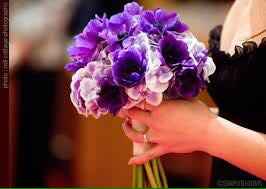 Purple bridal bouquet - 2