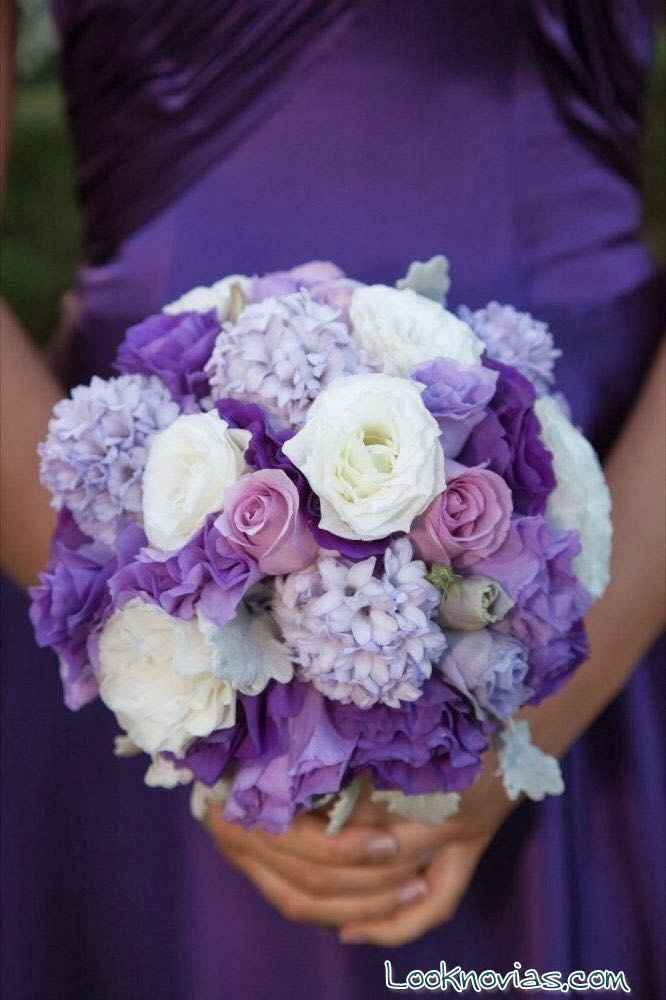 Purple bridal bouquet - 3