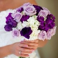 Purple bridal bouquet - 1