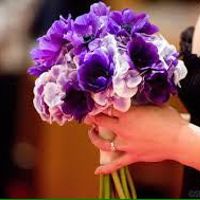 Purple bridal bouquet - 2
