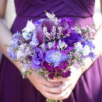 Purple bridal bouquet - 4