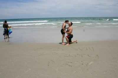 where did your fiancé pop the question at and how?