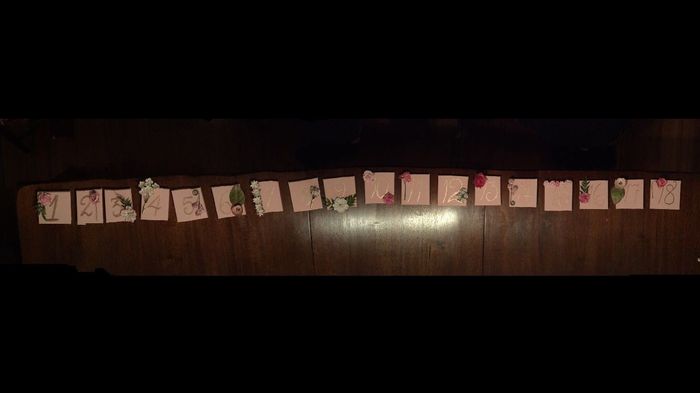 Finished our DIY Table Numbers!