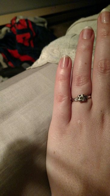 Still getting use to a ring on my finger!