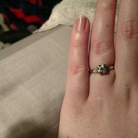 Still getting use to a ring on my finger!