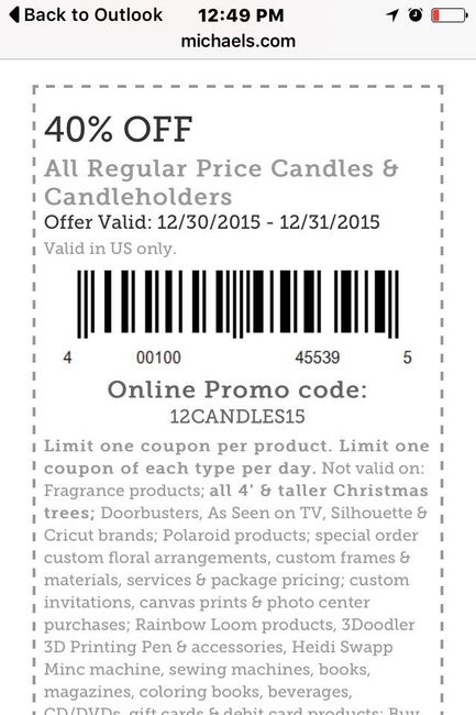 Michael's Candle Coupon