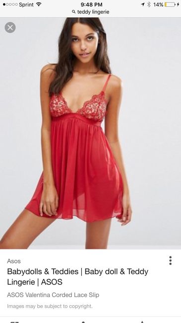 Wedding night lingerie