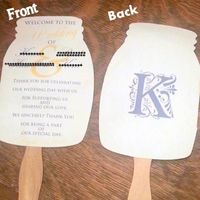 DIY Share: Fans, Mr&Mrs Signs and Menu Sign.