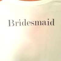 DIY MoH, BM, FG and Bride Tshirts
