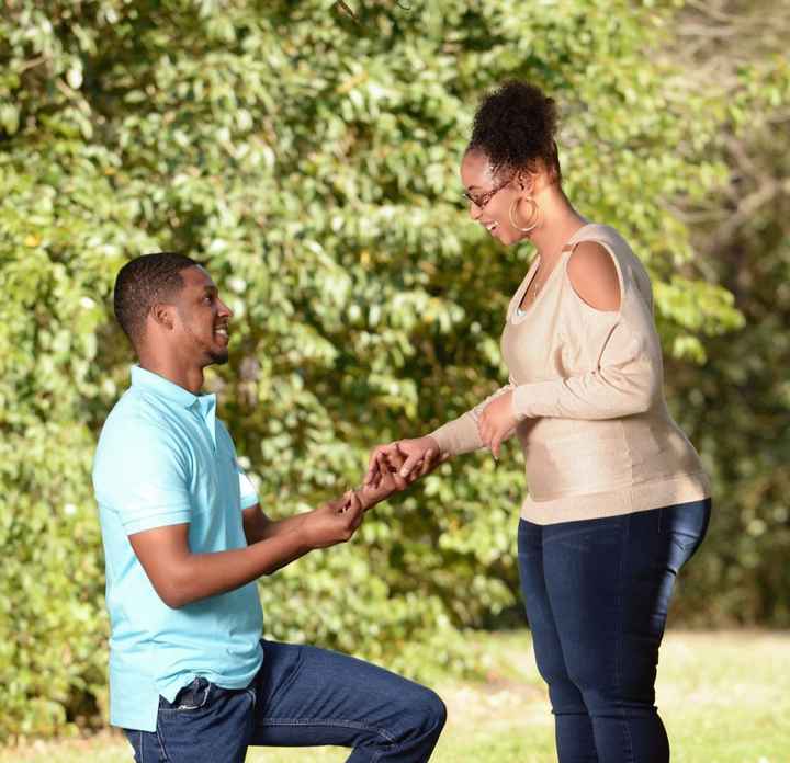 Post a photo of your fiance proposing! - 1