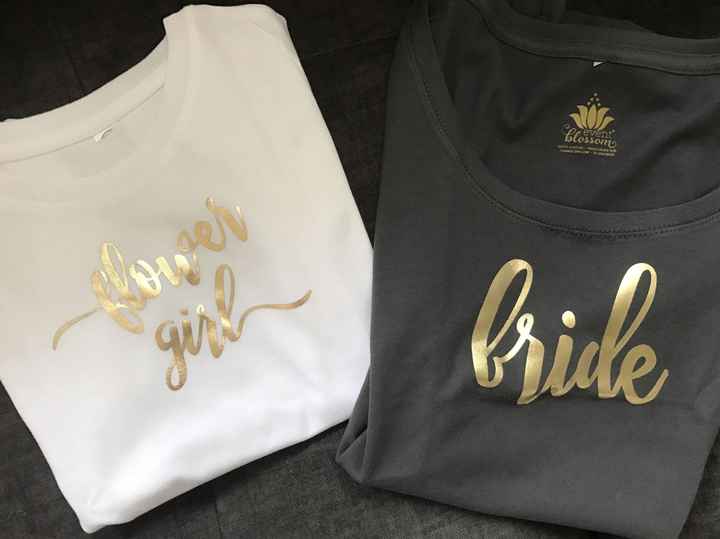 Bridal party tee shirts!