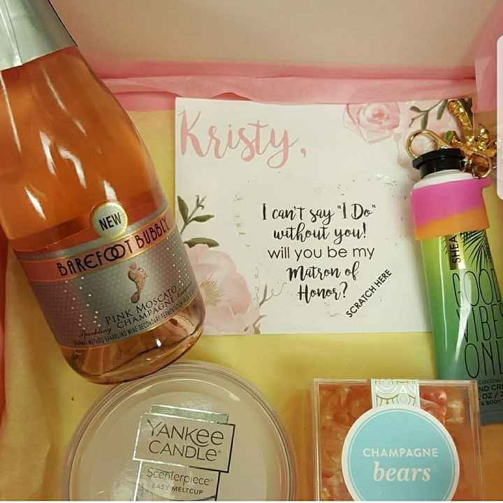 Bridesmaid proposal gift