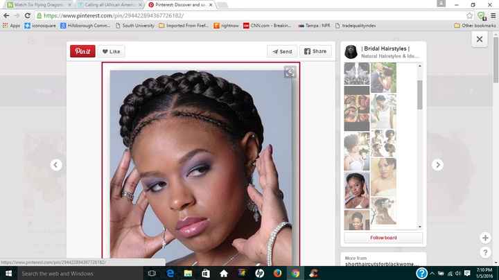 Calling all (African American) Natural hair brides,what is your wedding day hairstyle ?