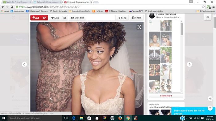 Calling all (African American) Natural hair brides,what is your wedding day hairstyle ?
