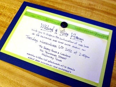 DIY Invitations