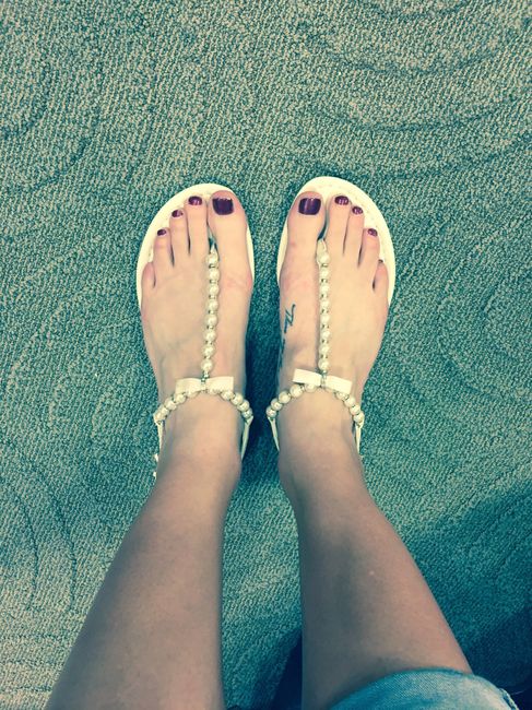 Ladies who wore flats on their big day