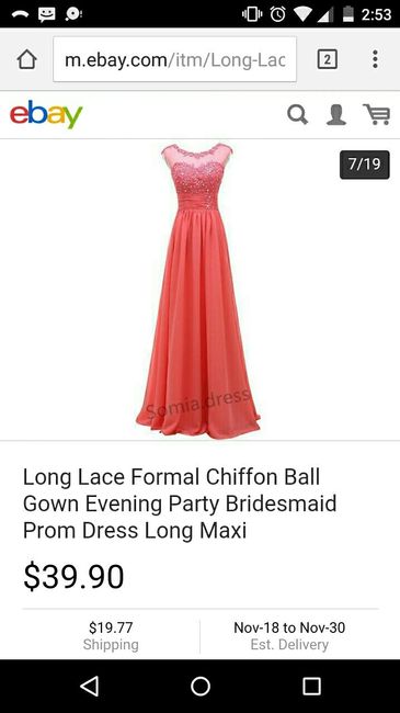 Bridesmaid dresses and cost