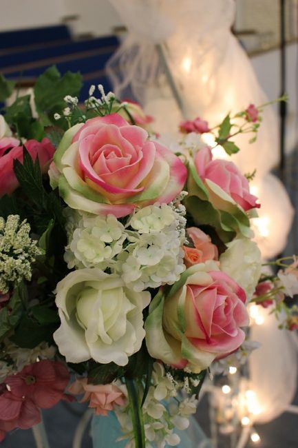Fake flowers vs real flowers.