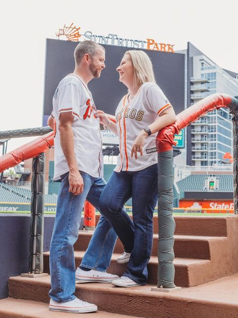 Braves Stadium Engagement Pictures 4