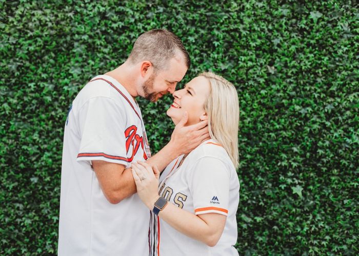 Braves Stadium Engagement Pictures 12