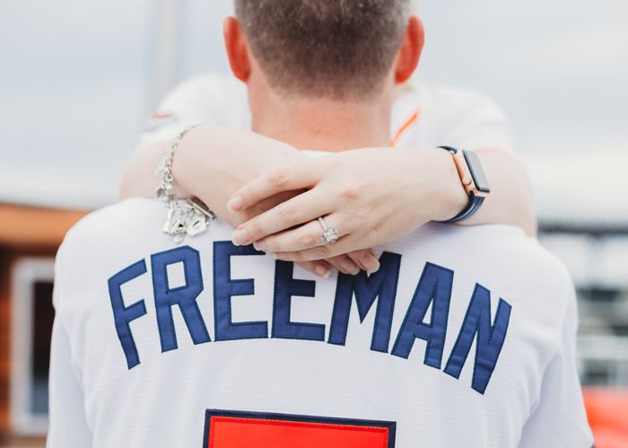 Braves Stadium Engagement Pictures 15