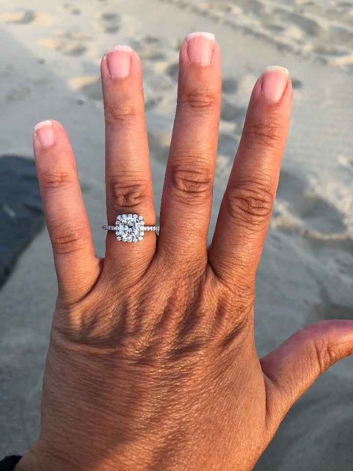 Engaged 6/21/18.  Getting married 6/21/19
